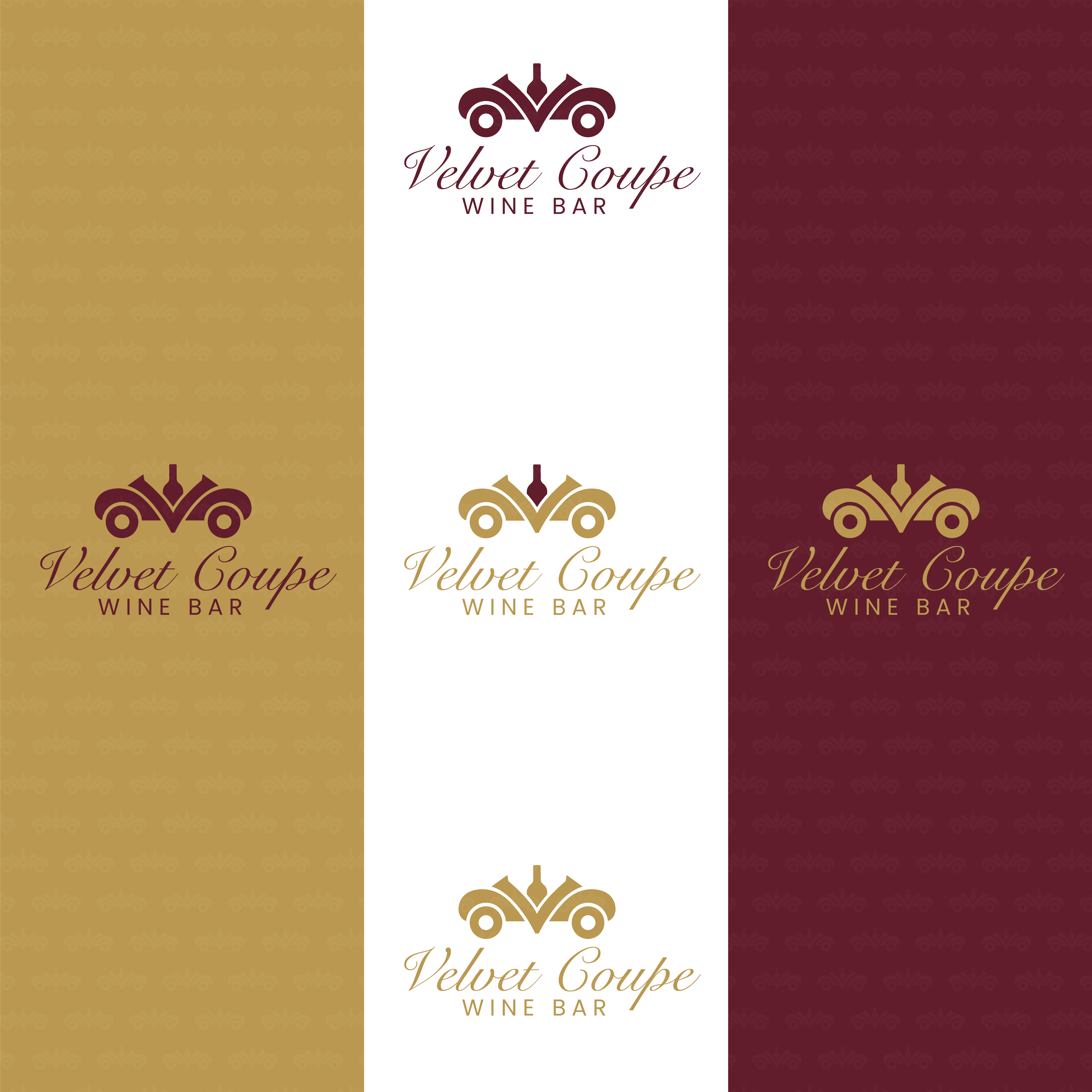 Logo Design by DesevoBD for Velvet Coupe Wine Bar | Design #36566689