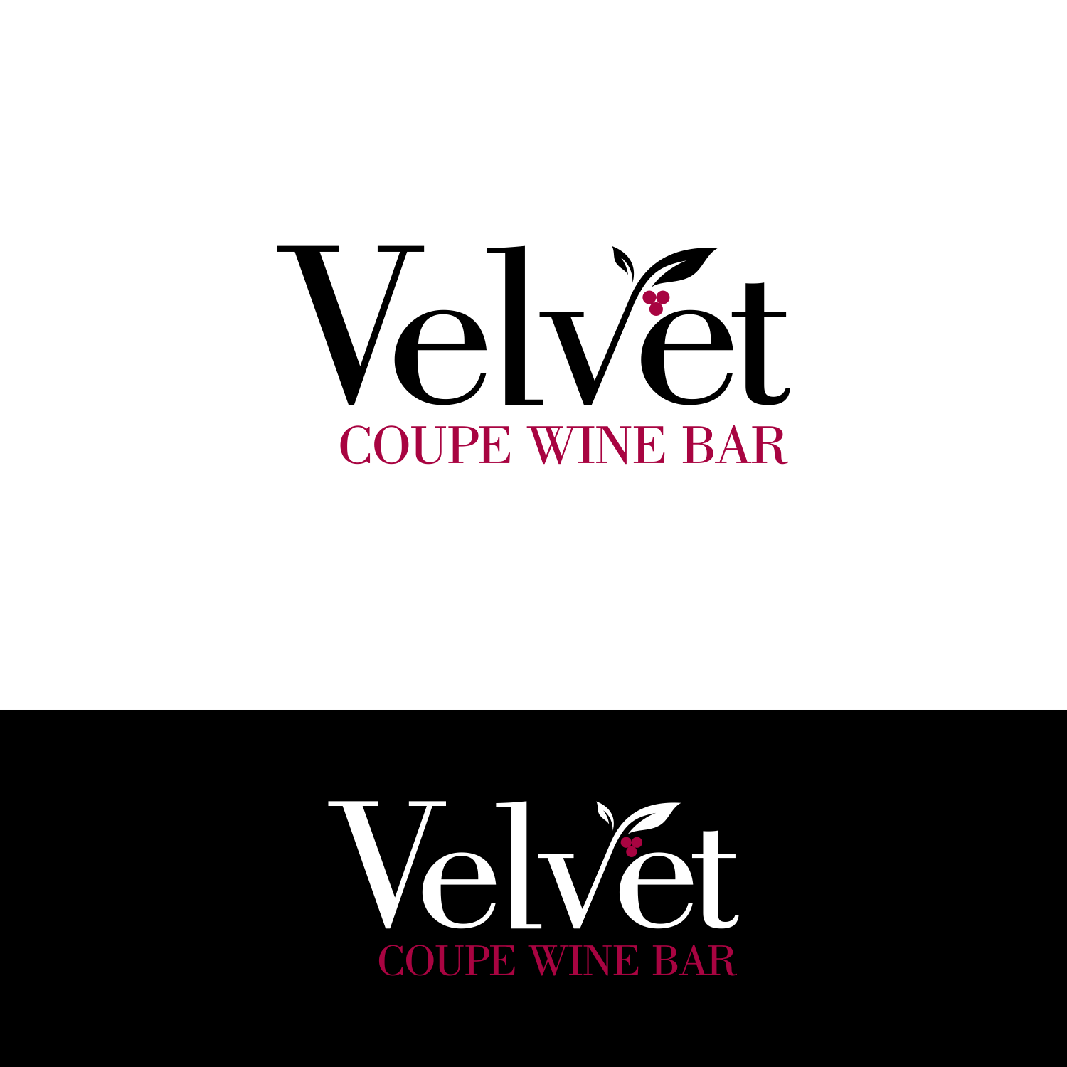 Logo-Design von robbyart0809 für Velvet Coupe Wine Bar | Design #36504606