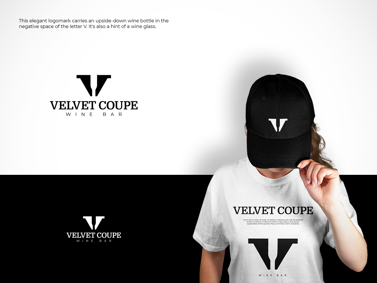 Logo Design by Sunilc for Velvet Coupe Wine Bar | Design #36532977
