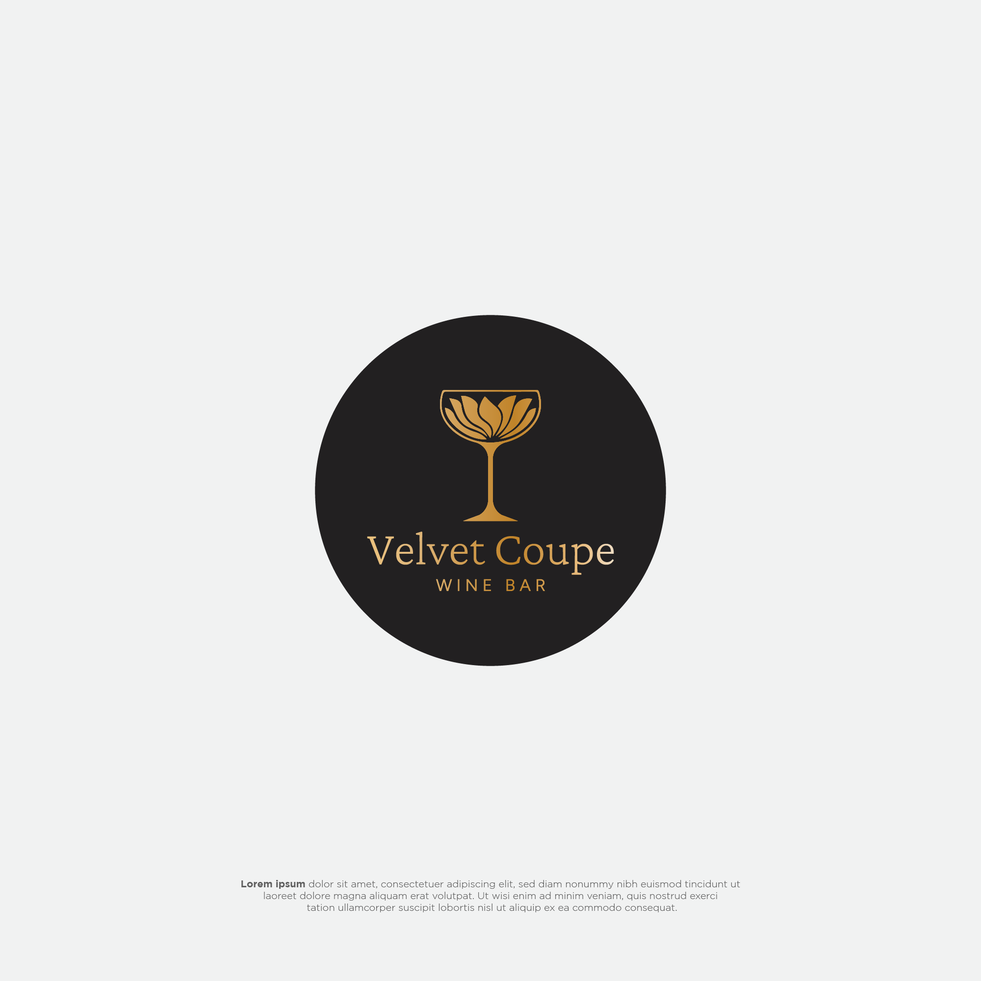 Logo Design by BerhasilKabeh for Velvet Coupe Wine Bar | Design #36535561