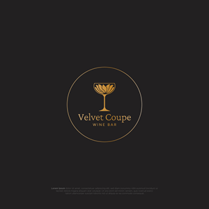 Logo Design by BerhasilKabeh for Velvet Coupe Wine Bar | Design: #36535562