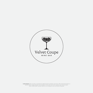 Logo Design by BerhasilKabeh for Velvet Coupe Wine Bar | Design: #36535563