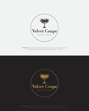 Logo Design by BerhasilKabeh for Velvet Coupe Wine Bar | Design: #36563707