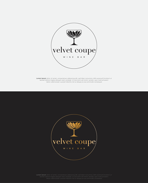 Logo Design by BerhasilKabeh for Velvet Coupe Wine Bar | Design: #36563708