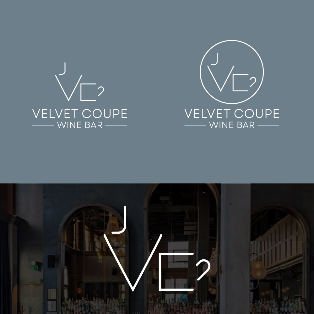 Logo Design by vidarshana 2 for Velvet Coupe Wine Bar | Design #36535281