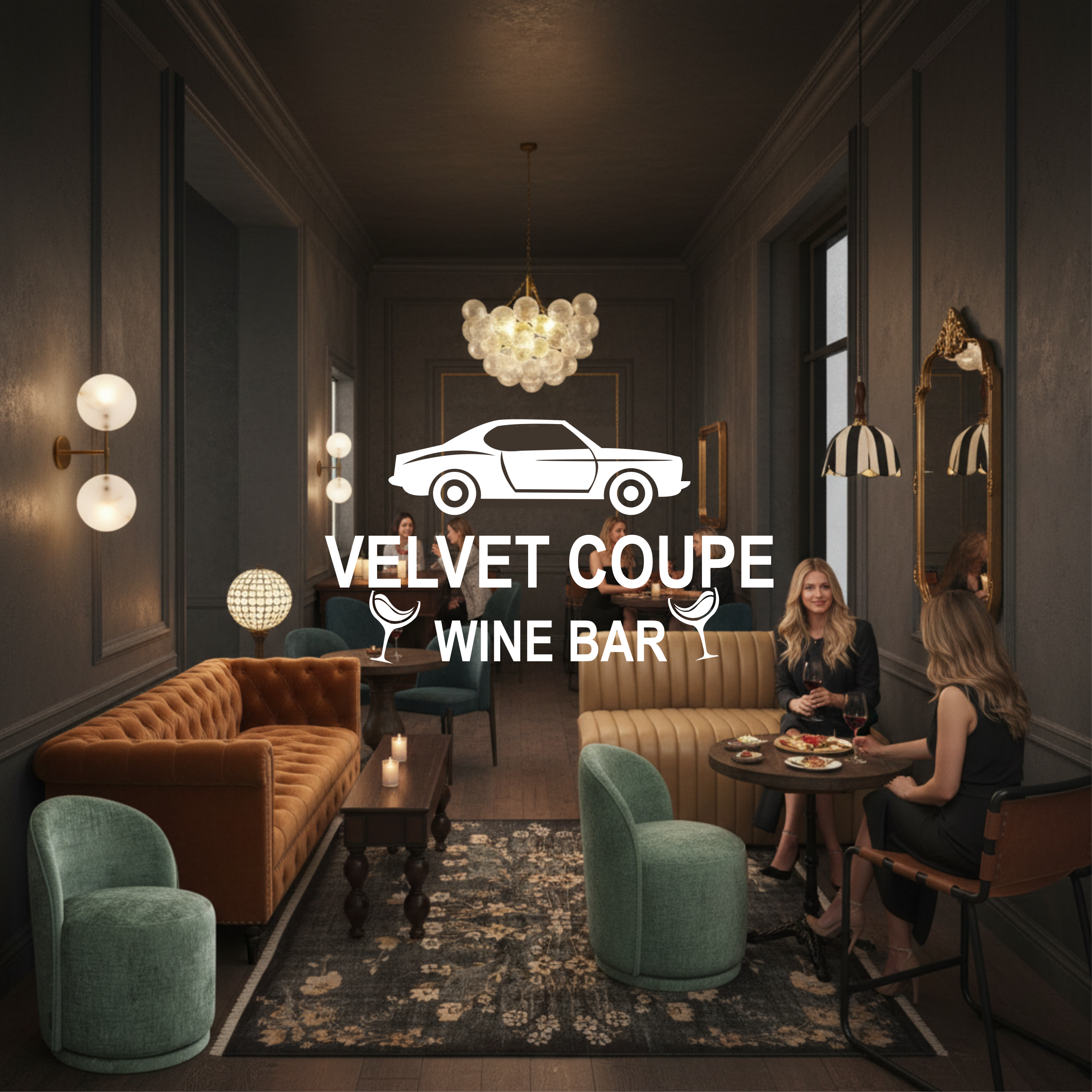 Logo Design by vanion282 for Velvet Coupe Wine Bar | Design #36530581