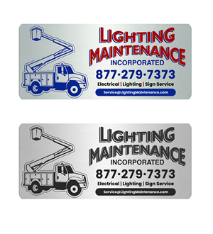 Schilder-Design von WrapTonic24 für Lighting Maintenance Inc | Design: #36566661