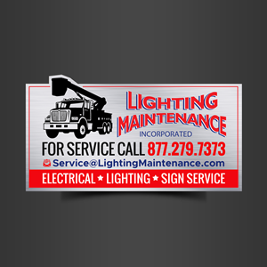 Signage Design by Designers Hub for Lighting Maintenance Inc | Design: #36530663