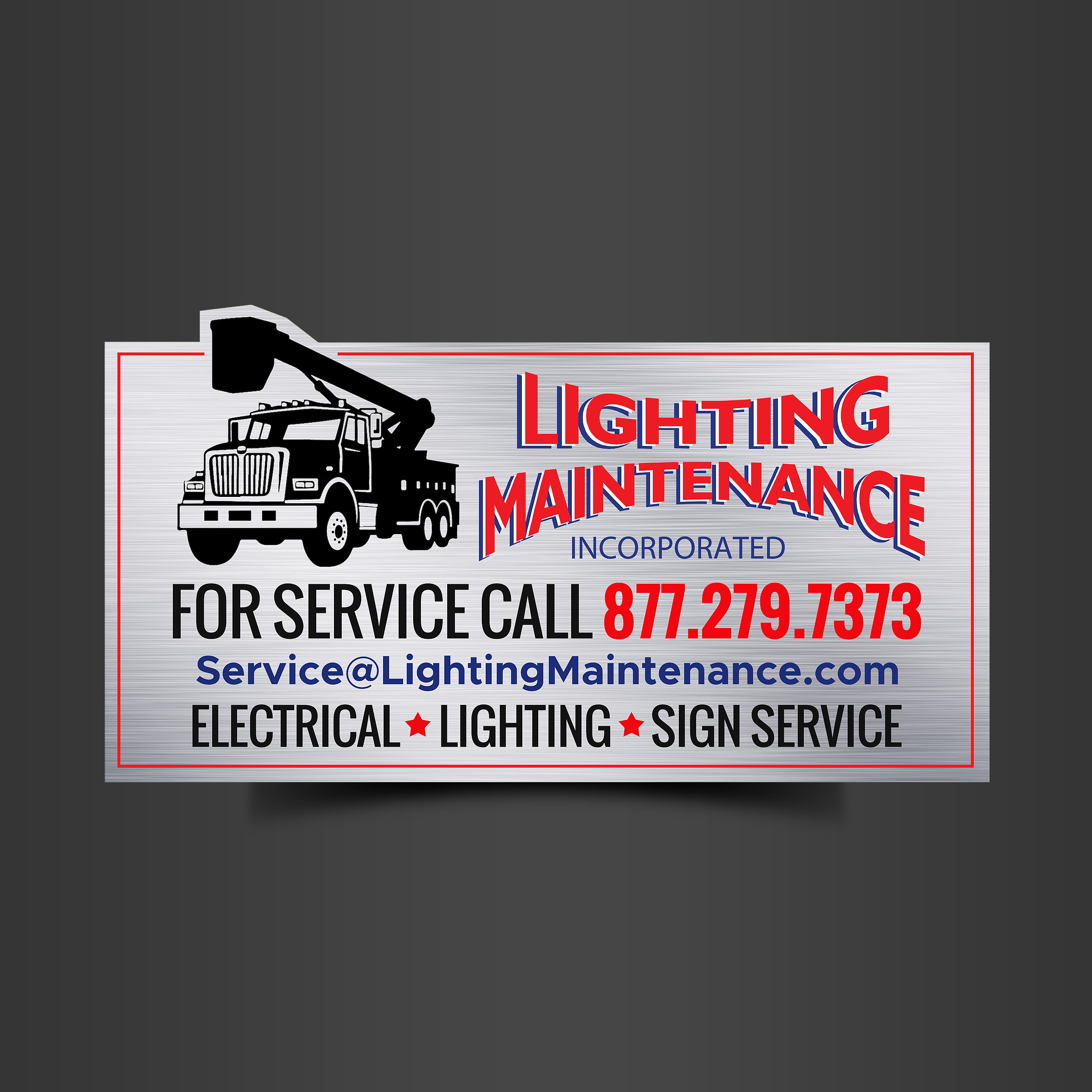 Design de Panneau par Designers Hub pour Lighting Maintenance Inc | Design #36530664