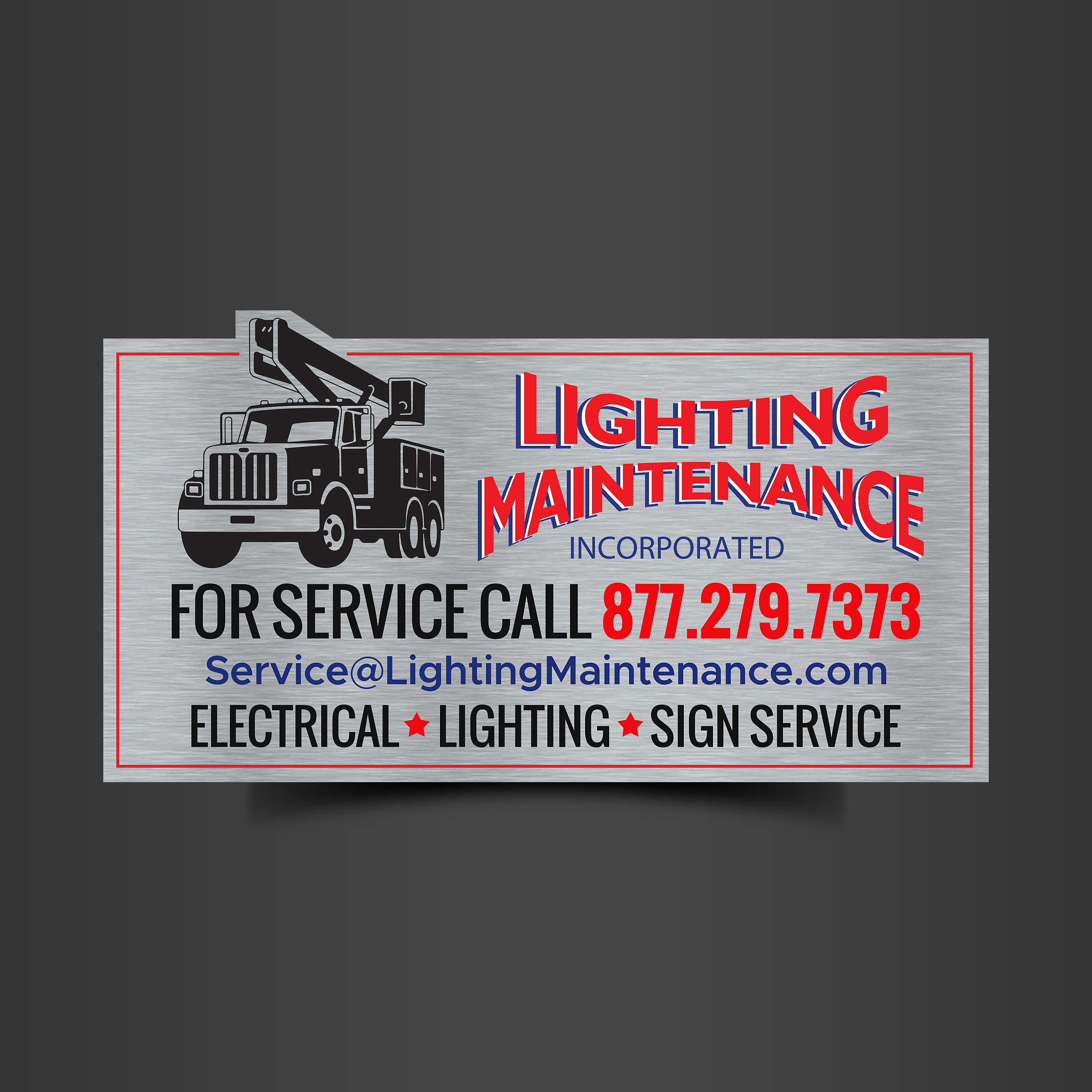 Design de Panneau par Designers Hub pour Lighting Maintenance Inc | Design #36530669