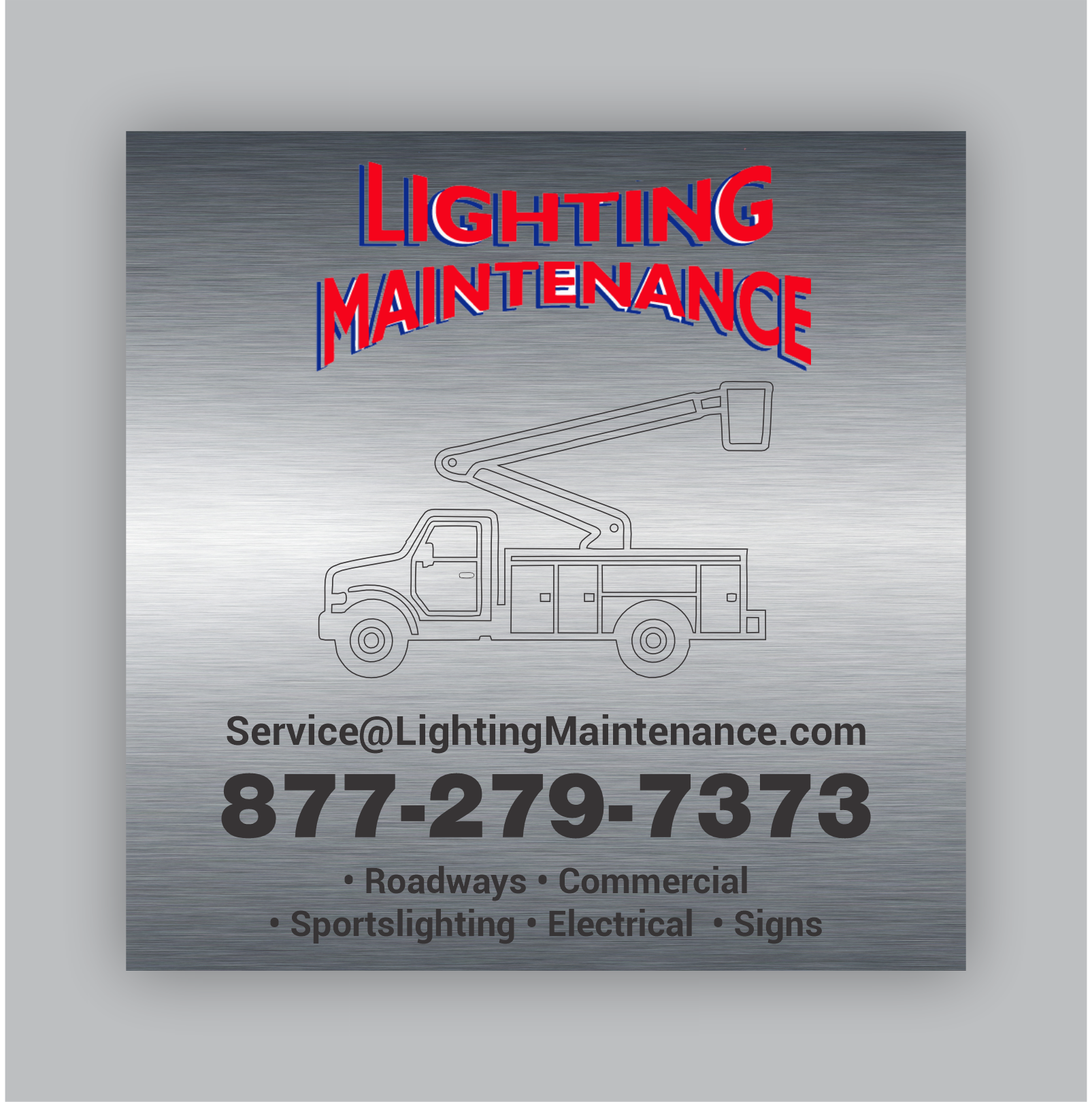 Schilder-Design von freelancer75 für Lighting Maintenance Inc | Design #36524839