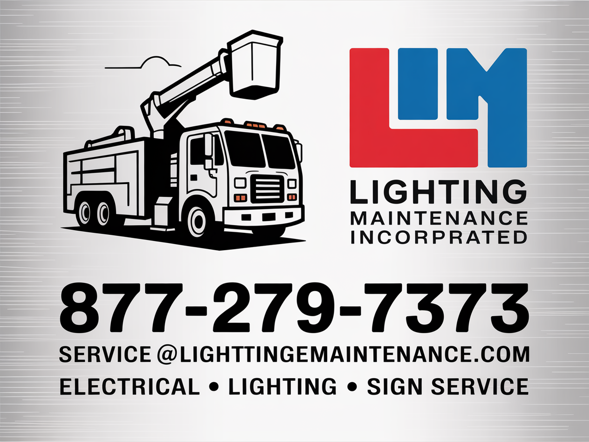 Schilder-Design von Shasa_Dara02 für Lighting Maintenance Inc | Design #36549242