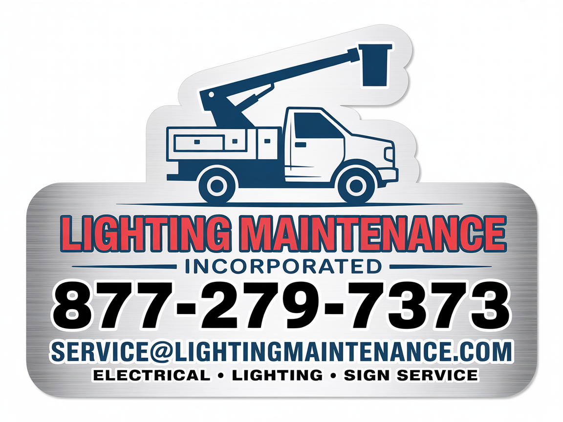 Schilder-Design von echosaputro für Lighting Maintenance Inc | Design #36549232