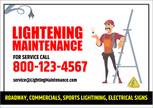 Schilder-Design von designgreen für Lighting Maintenance Inc | Design: #36543112