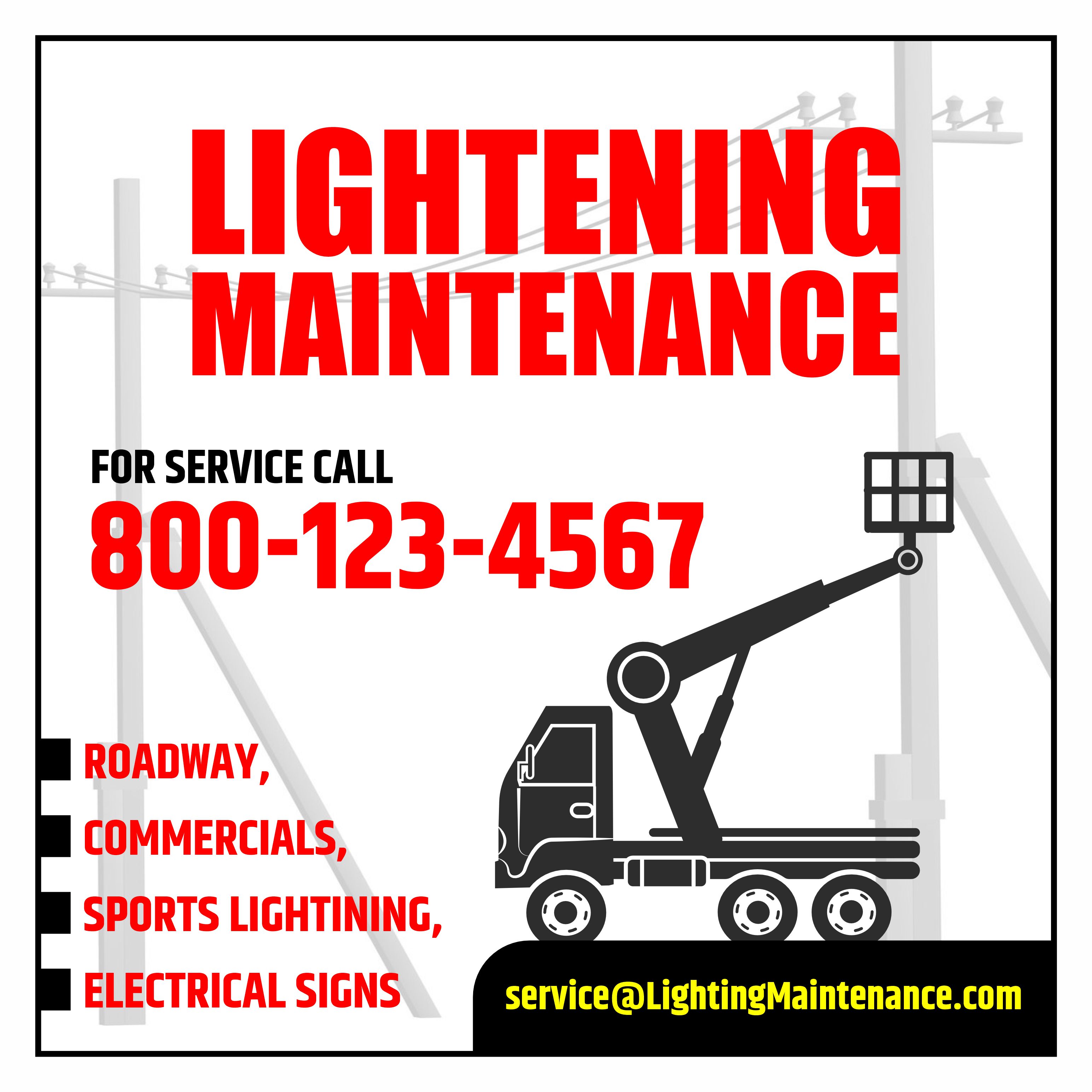 Schilder-Design von designgreen für Lighting Maintenance Inc | Design #36543113