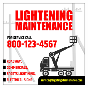 Schilder-Design von designgreen für Lighting Maintenance Inc | Design: #36543113