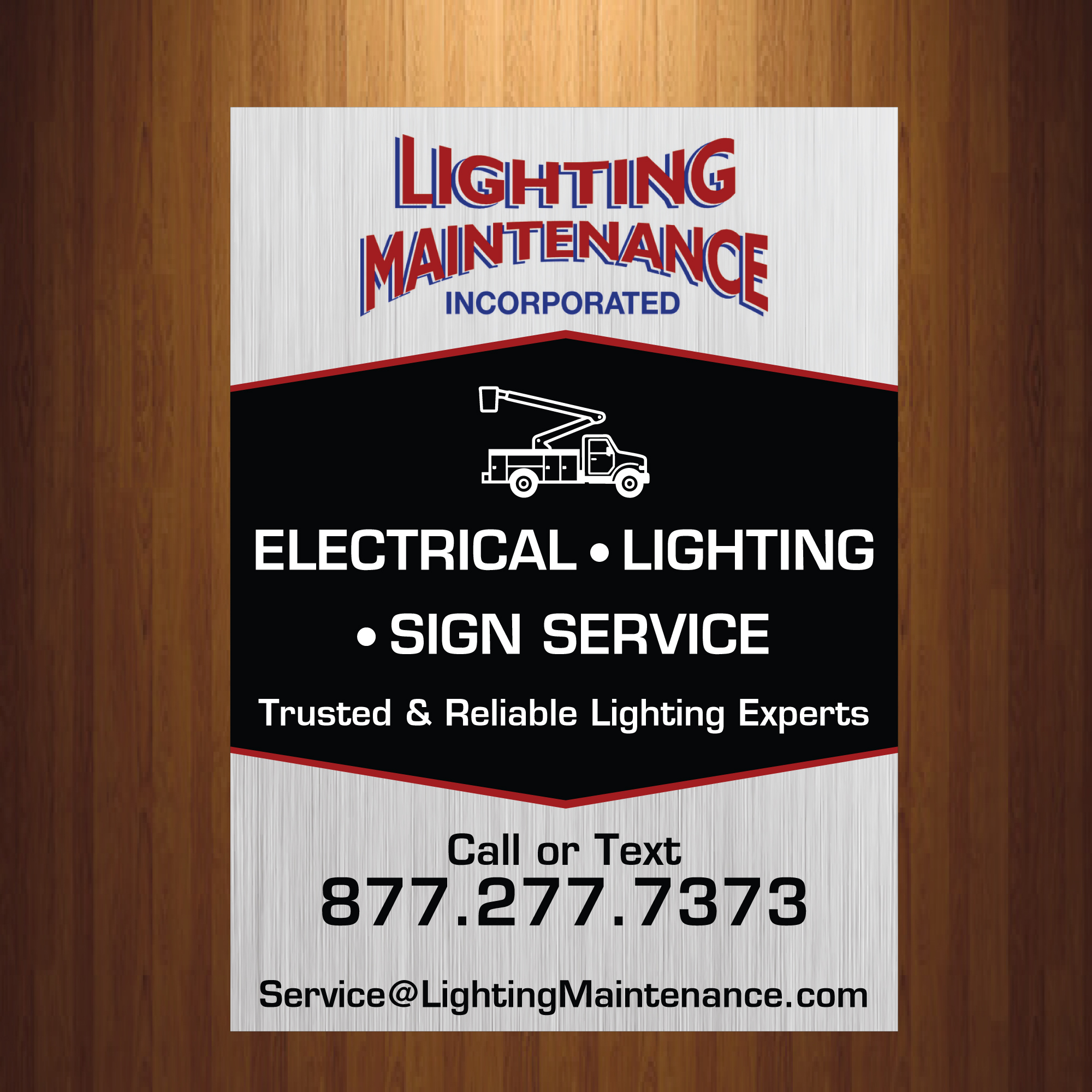 Schilder-Design von HarmiDesigning für Lighting Maintenance Inc | Design #36528327