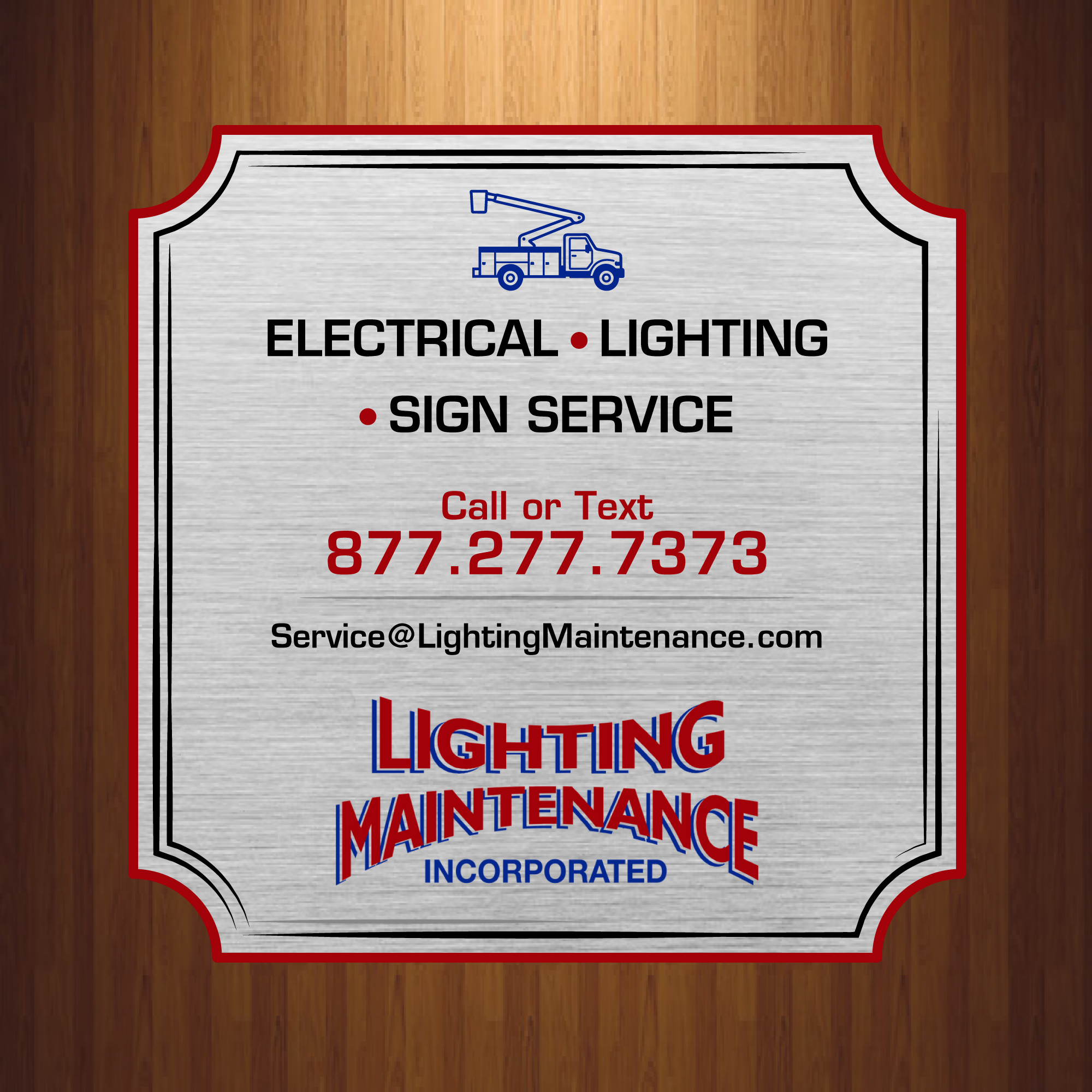 Schilder-Design von HarmiDesigning für Lighting Maintenance Inc | Design #36541292