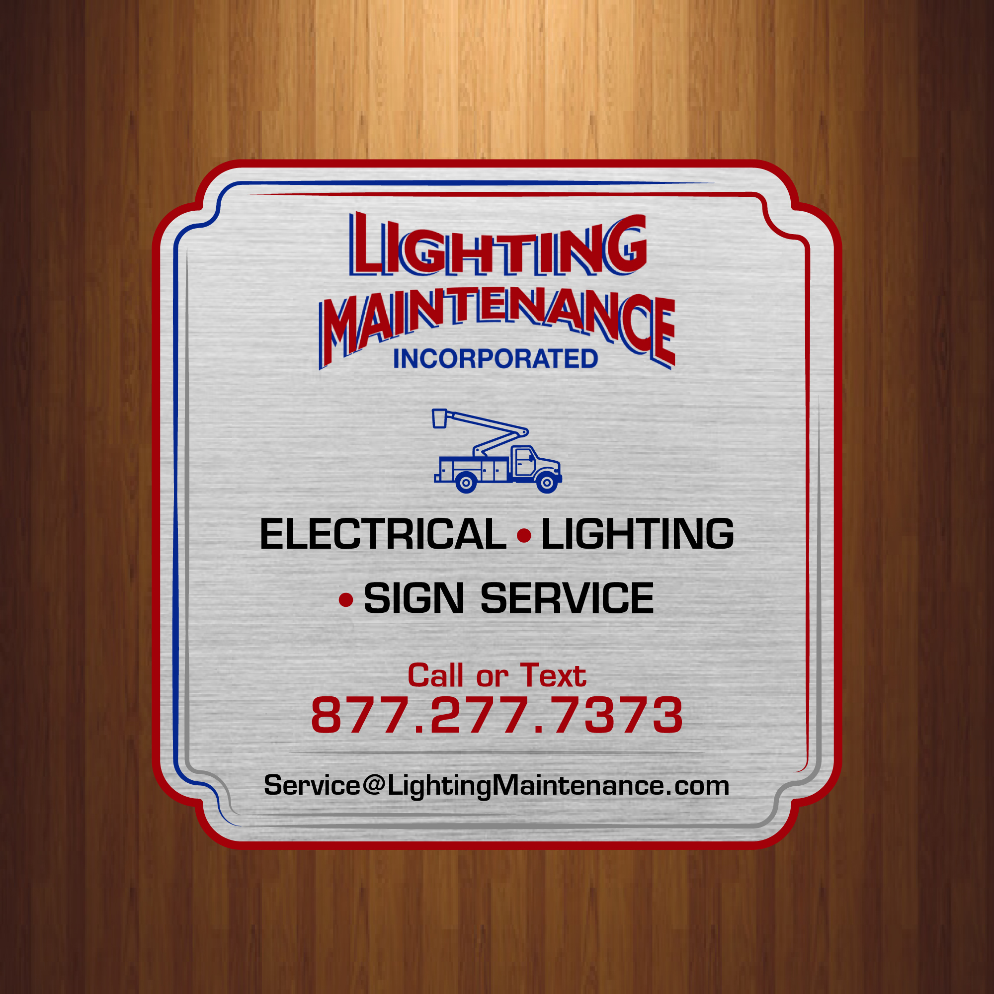 Schilder-Design von HarmiDesigning für Lighting Maintenance Inc | Design #36541294