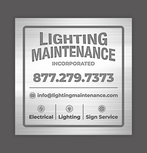 Schilder-Design von debdesign für Lighting Maintenance Inc | Design: #36548127