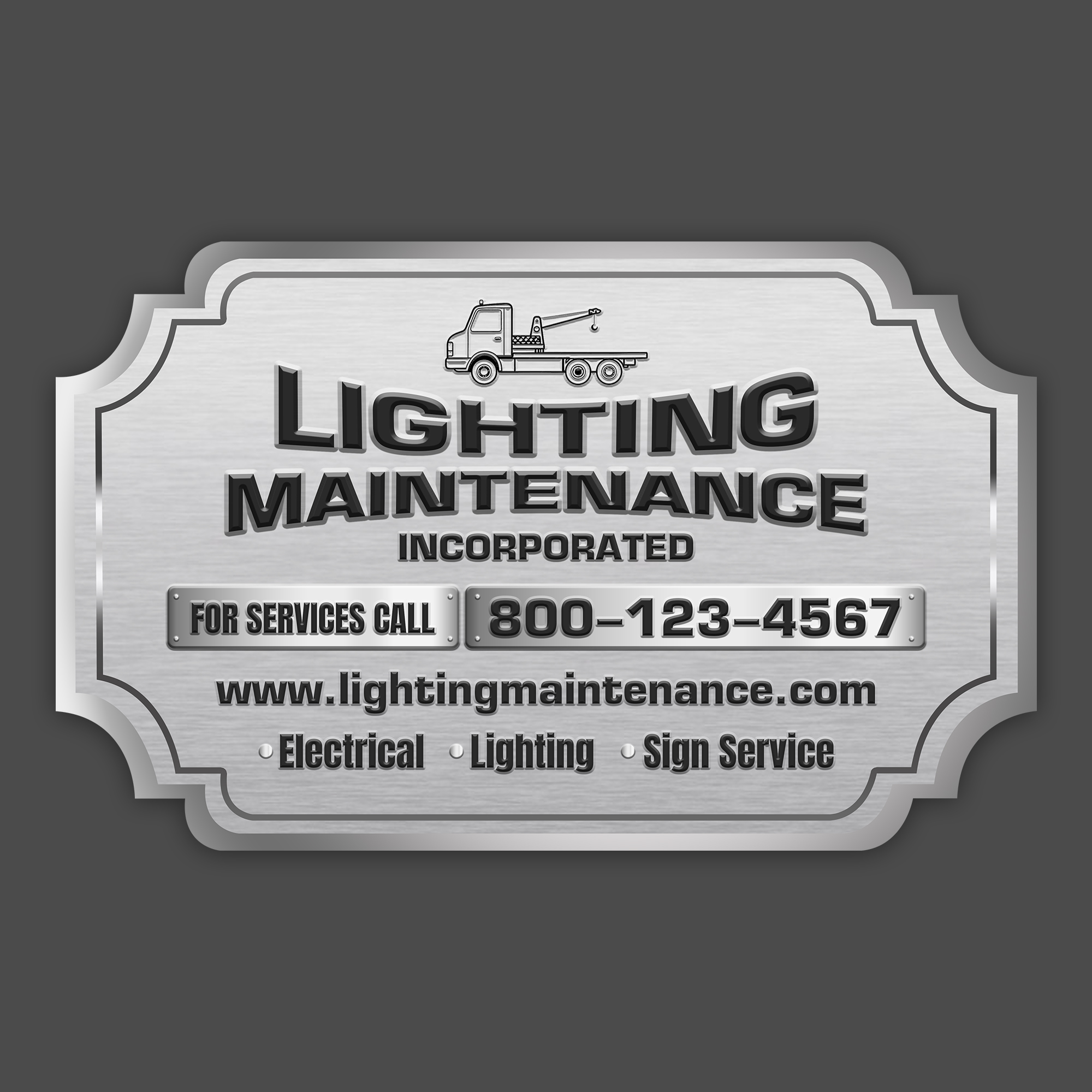 Schilder-Design von debdesign für Lighting Maintenance Inc | Design #36548289