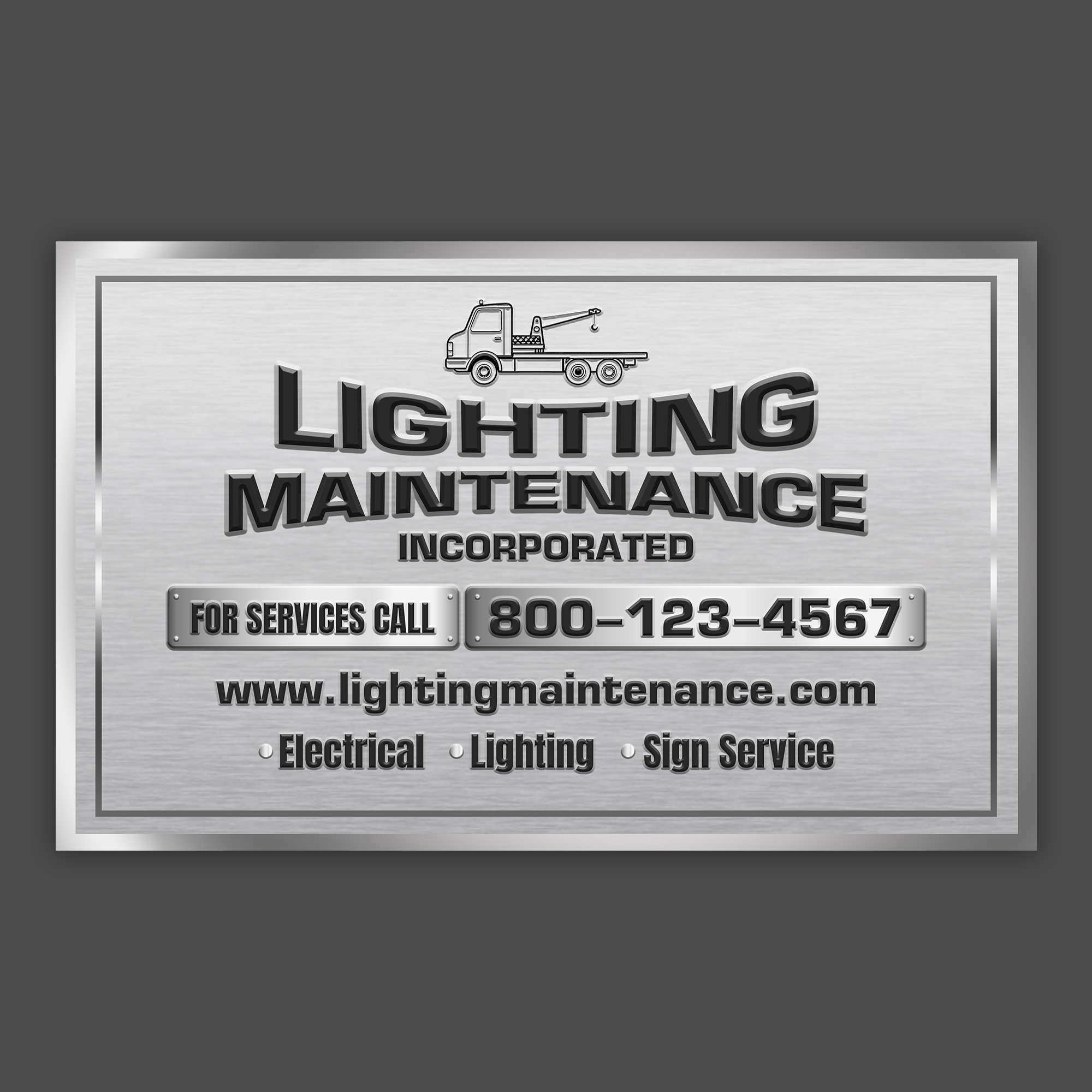 Schilder-Design von debdesign für Lighting Maintenance Inc | Design #36548291