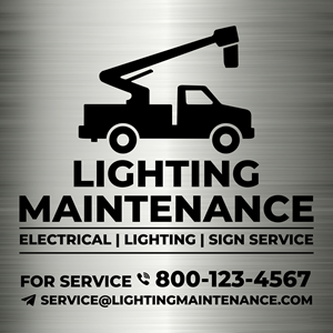 Diseño de Señalética por KukuDesign para Lighting Maintenance Inc | Diseño: #36518627