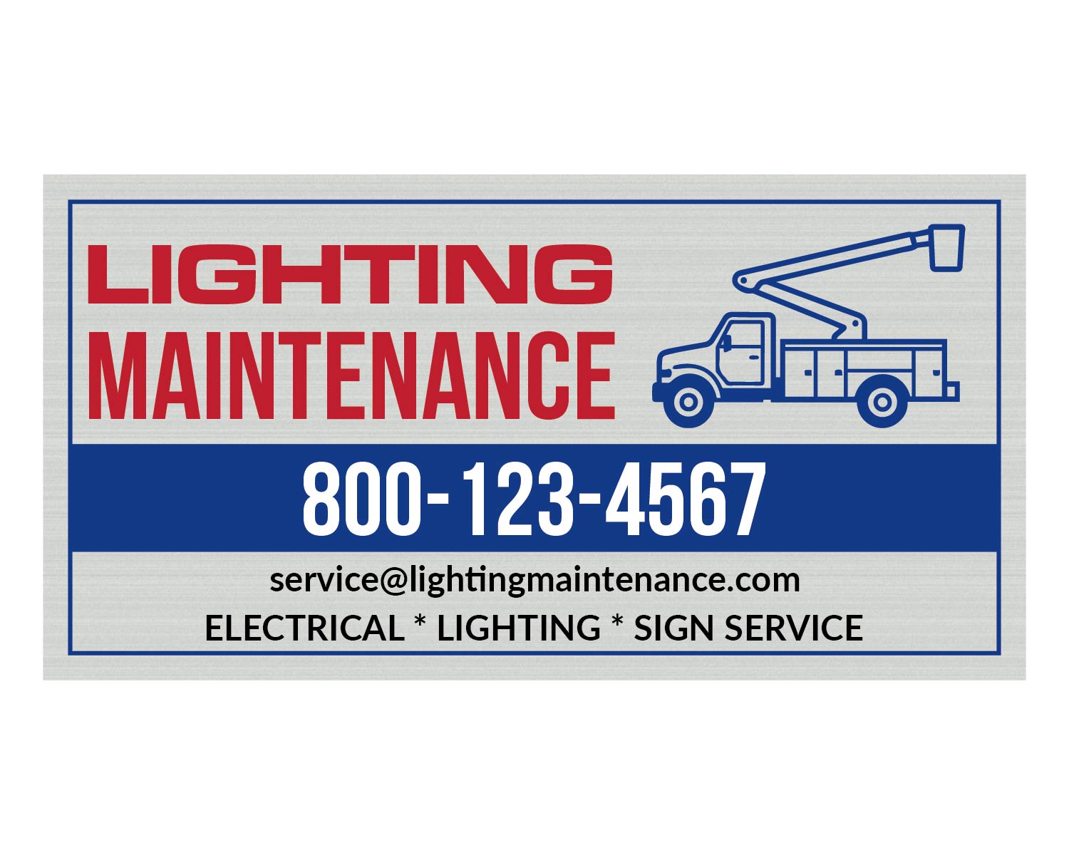 Schilder-Design von Isnah Logo für Lighting Maintenance Inc | Design #36539965