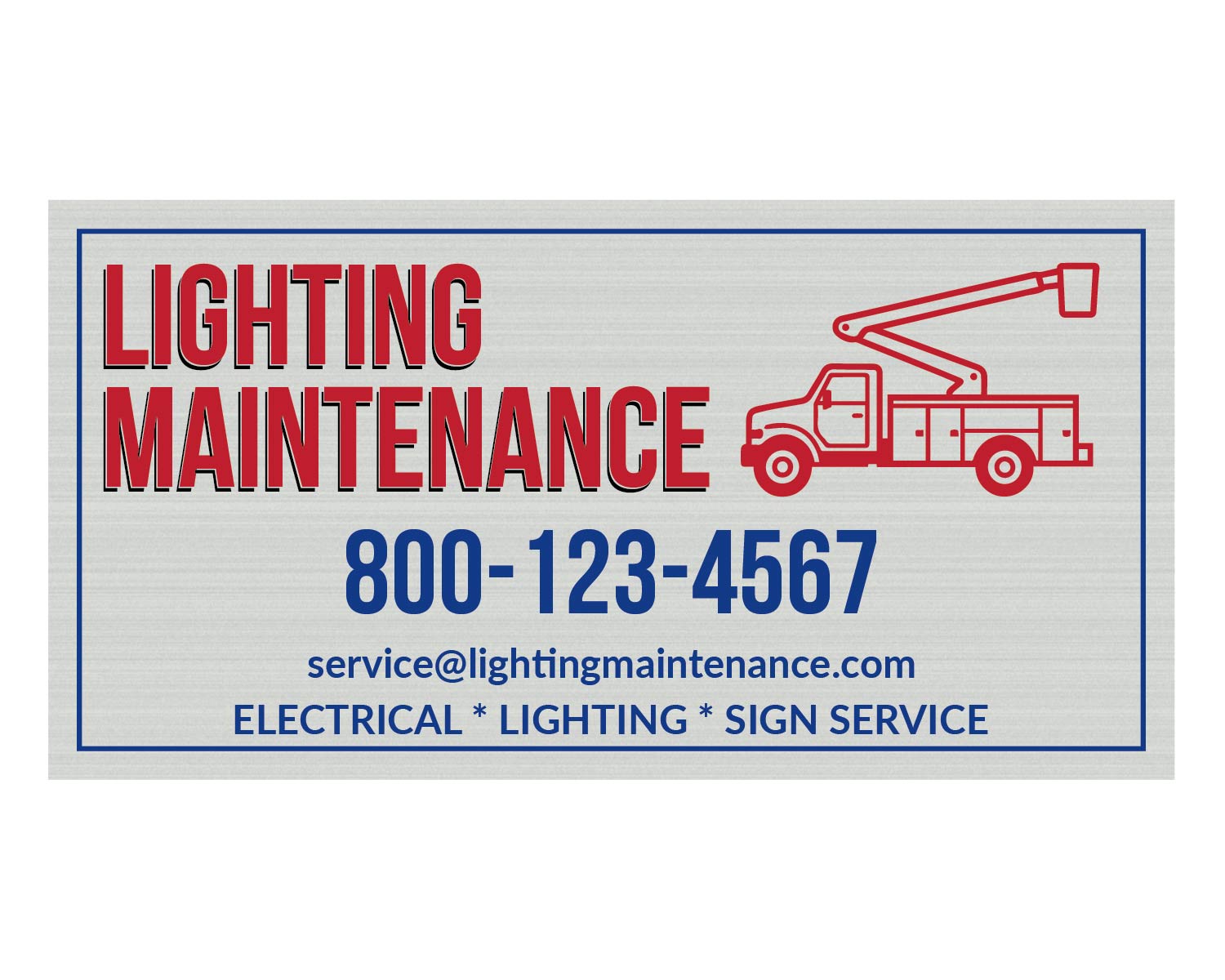 Schilder-Design von Isnah Logo für Lighting Maintenance Inc | Design #36539966