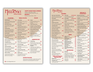 Menu Design by Custom A for this project | Design: #36533936