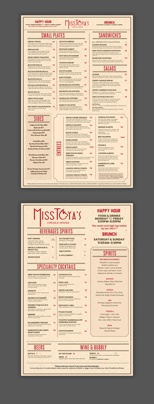 Menu Design by debdesign for this project | Design: #36523214