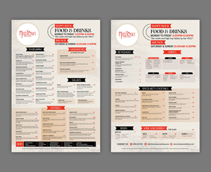 Menu Design by debdesign for this project | Design: #36523660