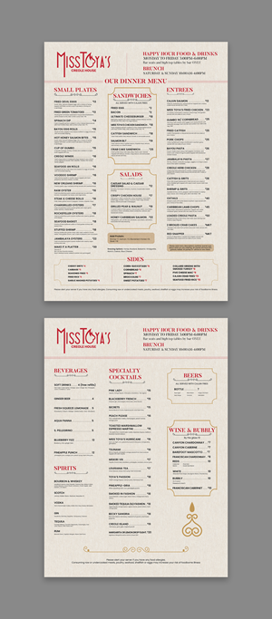 Menu Design by debdesign for this project | Design: #36543799