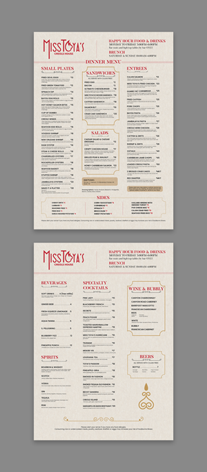 Menu Design by debdesign for this project | Design: #36548868