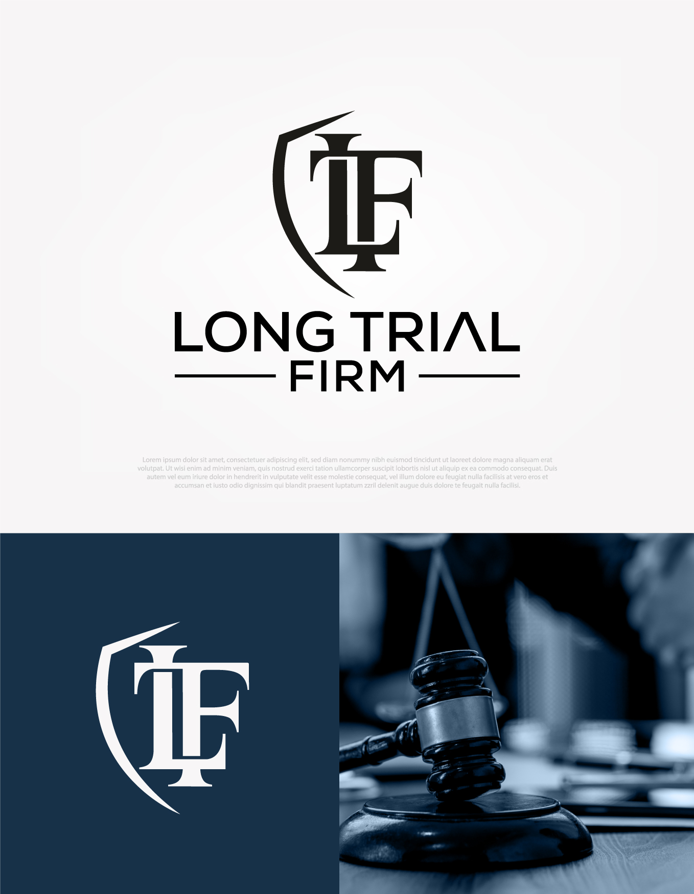 Logo-Design von aexoagency für Long Trial Firm, PLLC | Design #36521631