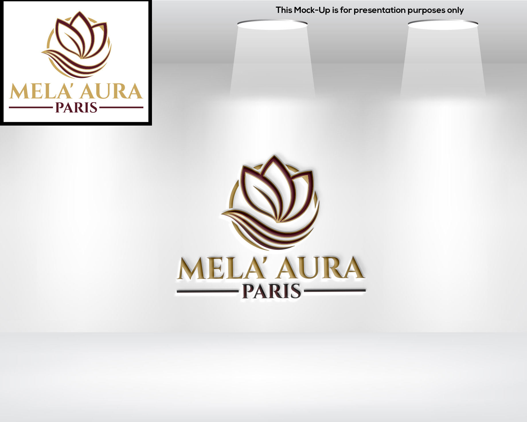 Diseño de Logo por dubel ko para AURA COSMETIC INTERNATIONAL PARIS | Diseño #36522795