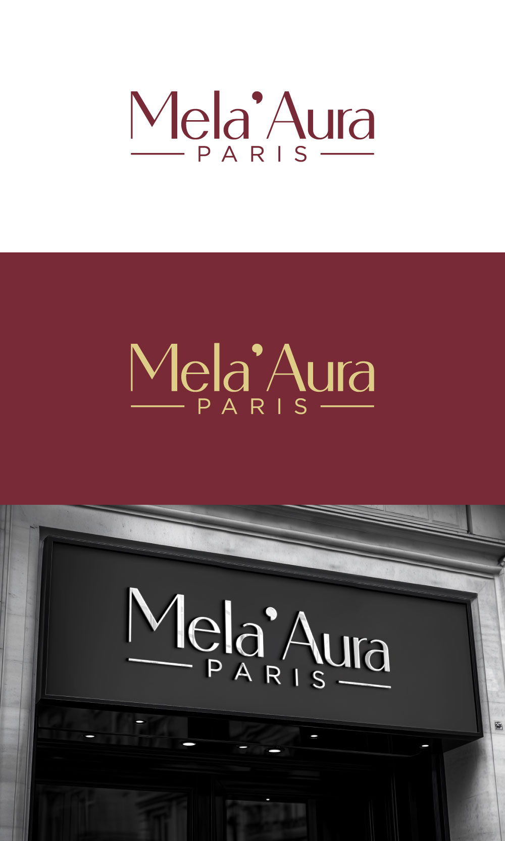Logo Design by loveqis for AURA COSMETIC INTERNATIONAL PARIS | Design #36522019