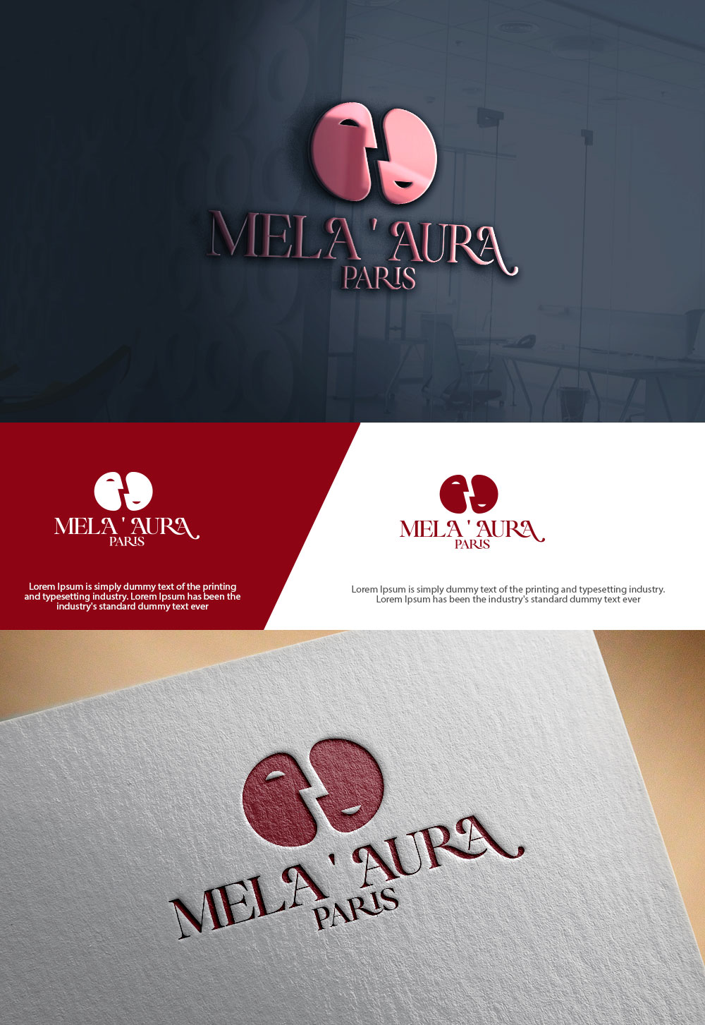 Logo Design by sulemani  creation for AURA COSMETIC INTERNATIONAL PARIS | Design #36528627