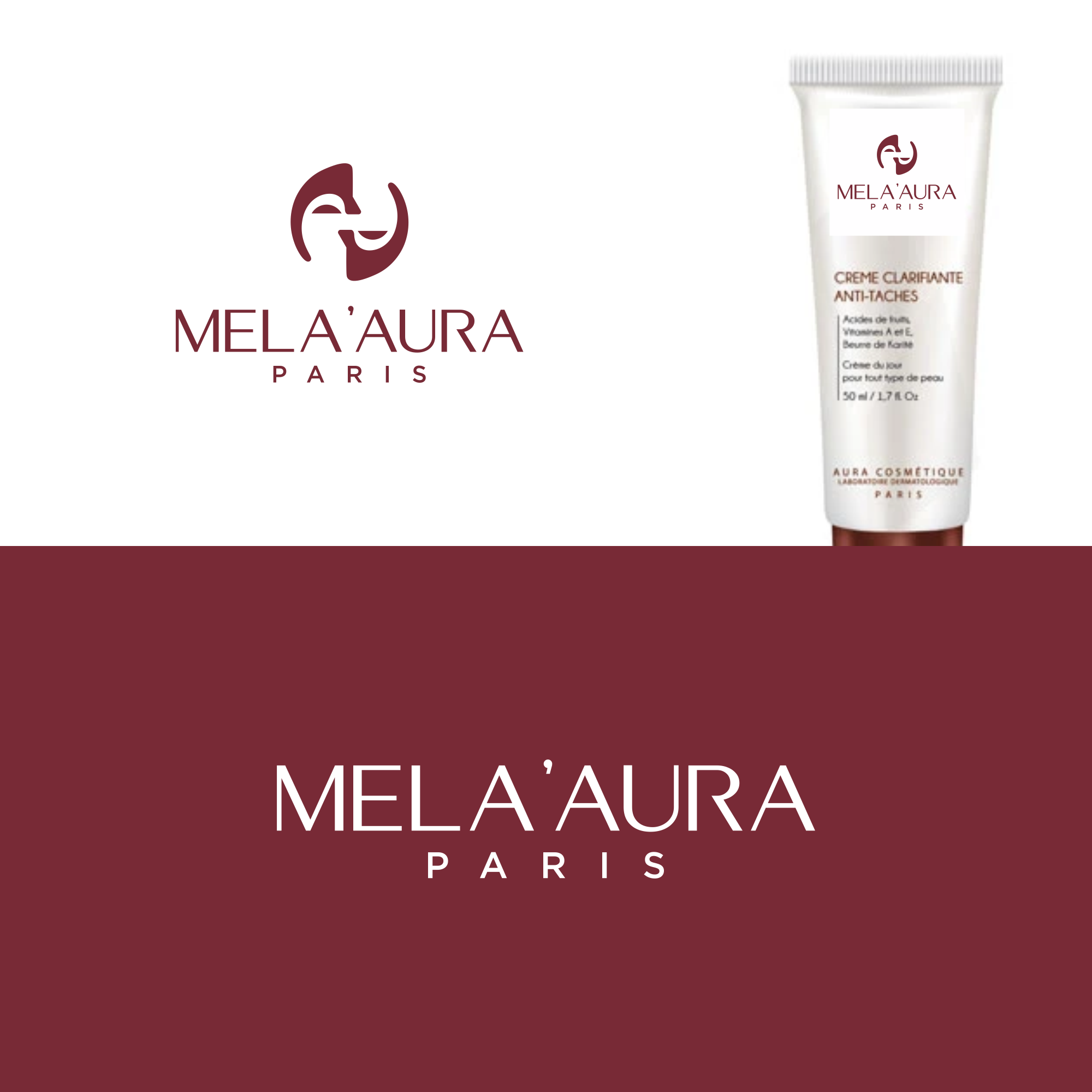 Logo Design by ni9 for AURA COSMETIC INTERNATIONAL PARIS | Design #36541703