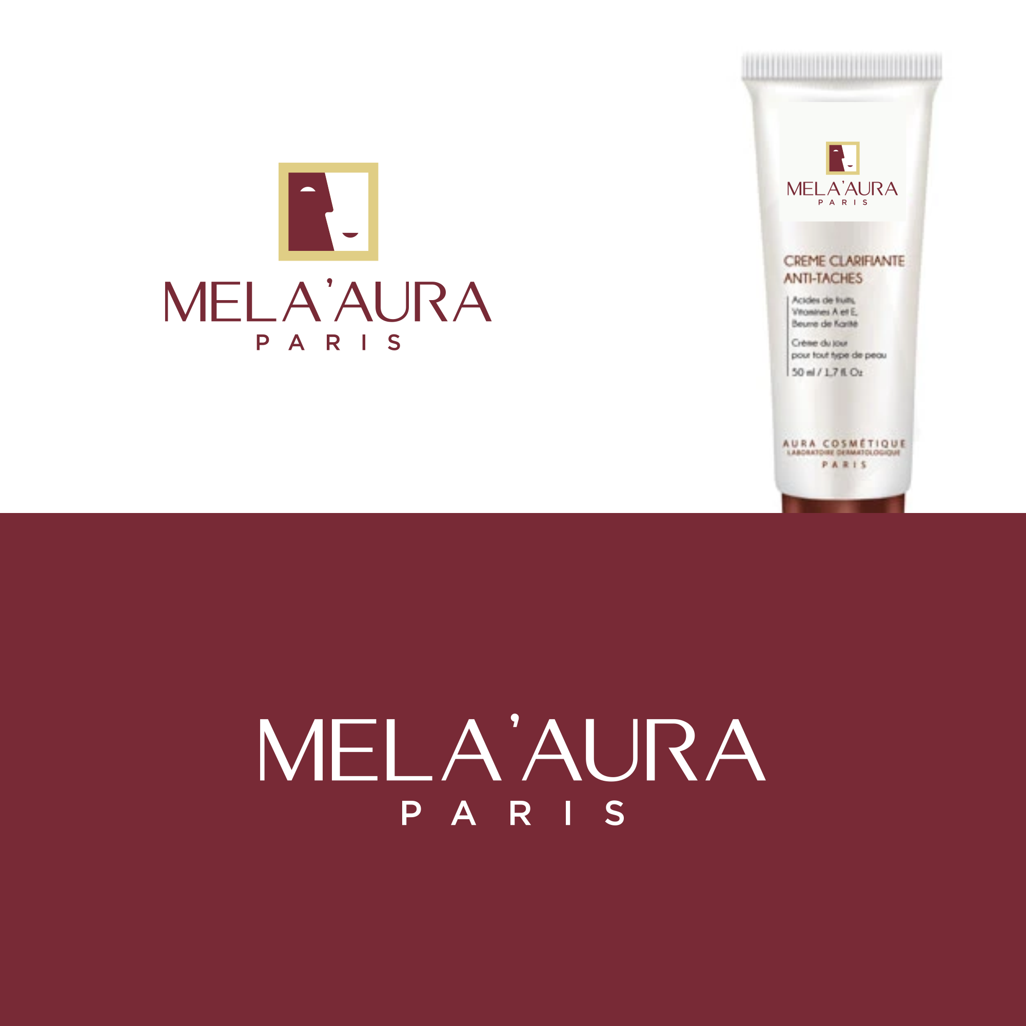 Diseño de Logo por ni9 para AURA COSMETIC INTERNATIONAL PARIS | Diseño #36541742