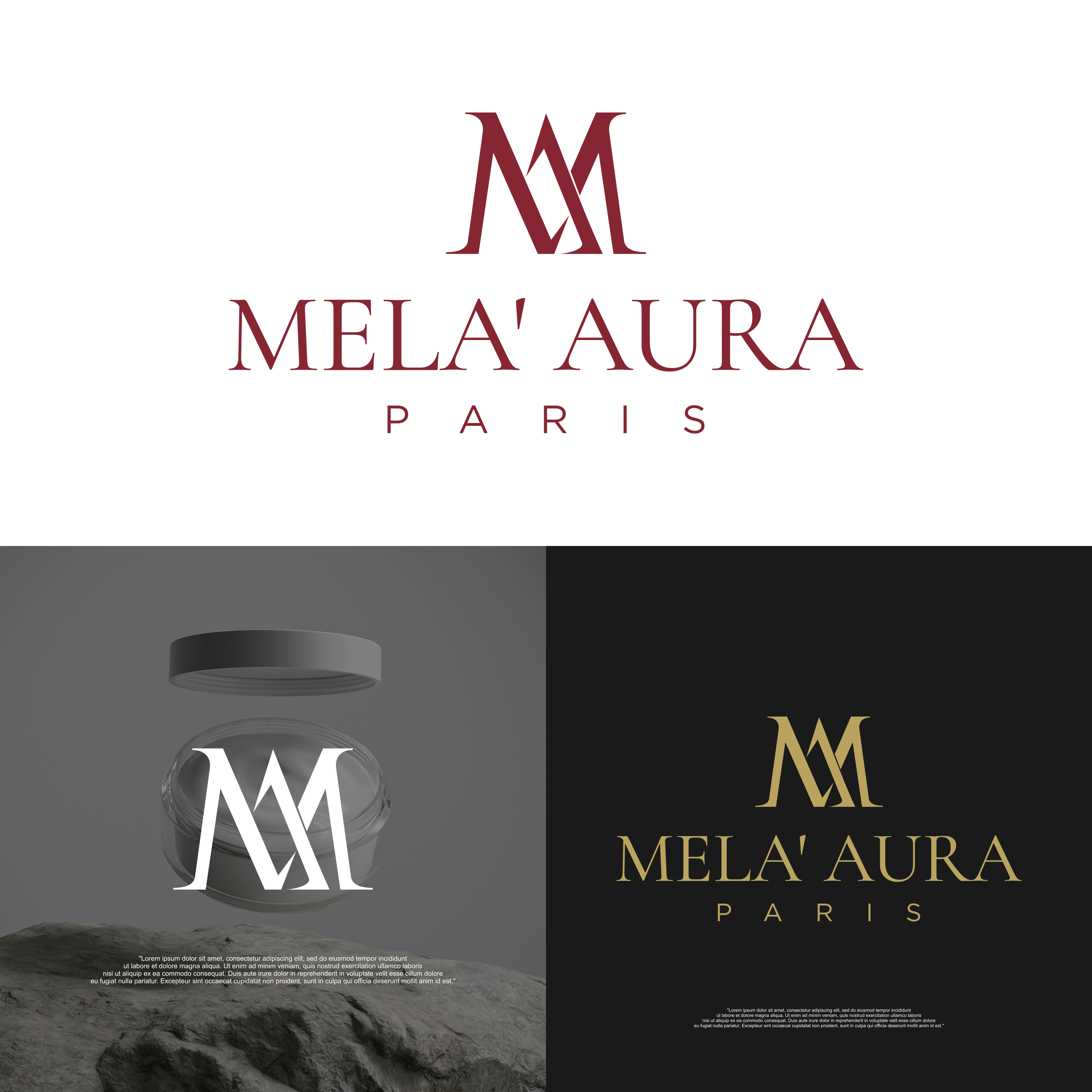 Diseño de Logo por arillingga para AURA COSMETIC INTERNATIONAL PARIS | Diseño #36527661