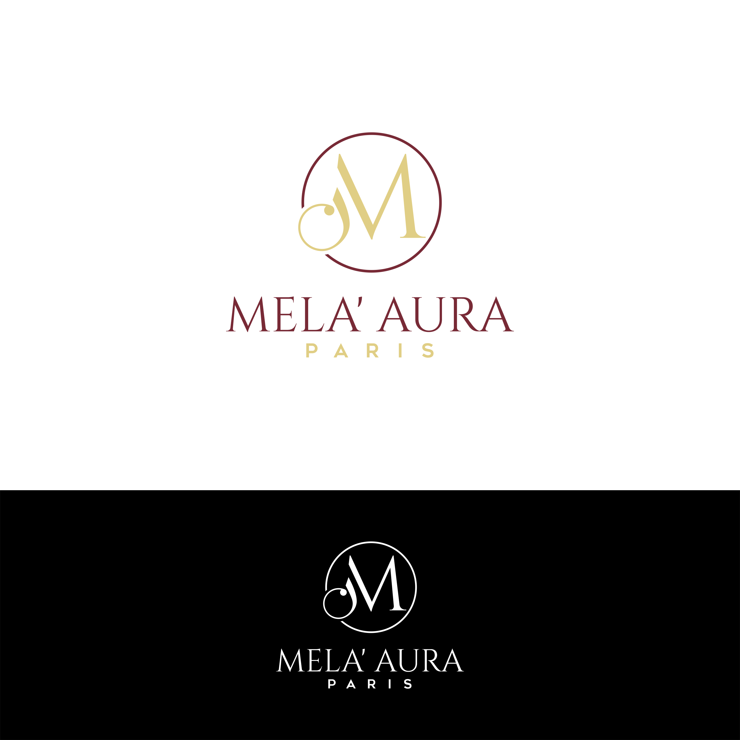 Logo Design by skylart28 for AURA COSMETIC INTERNATIONAL PARIS | Design #36522032