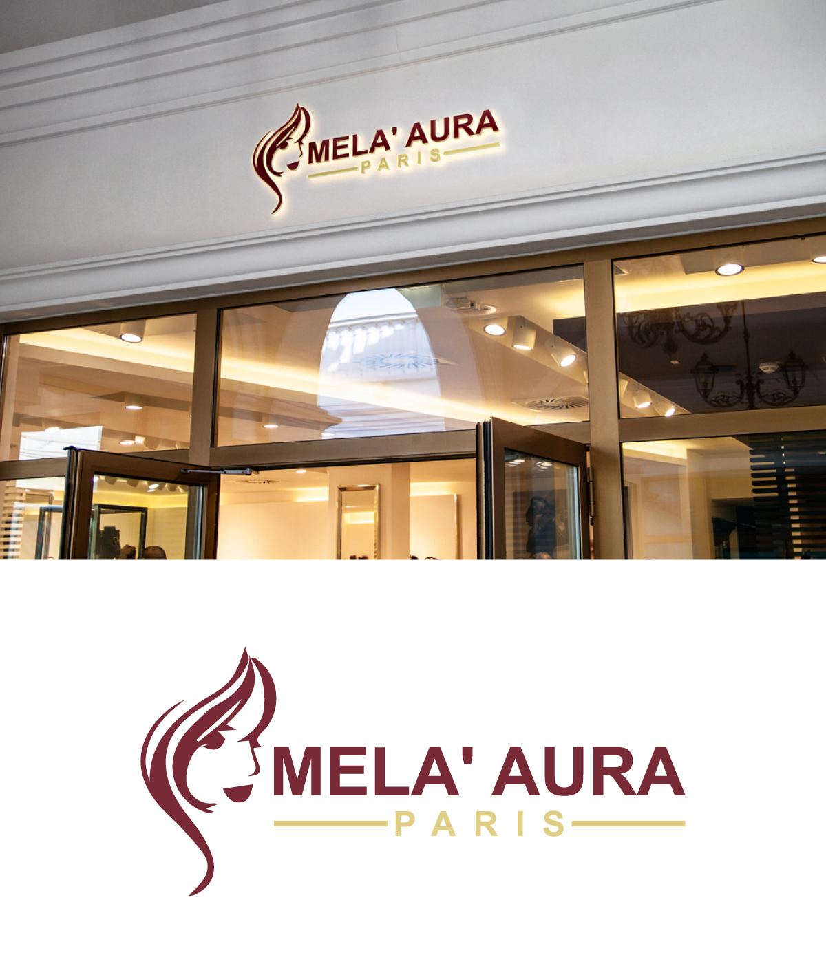 Logo Design by SR303 for AURA COSMETIC INTERNATIONAL PARIS | Design #36527124