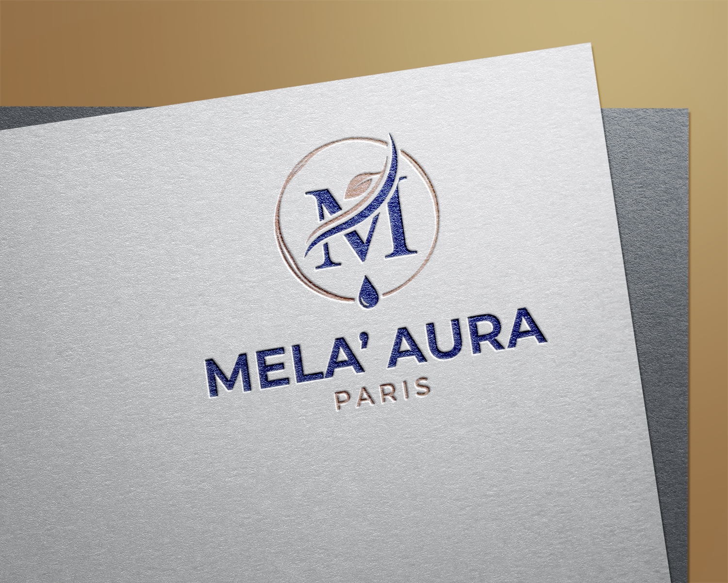 Diseño de Logo por saimo1 para AURA COSMETIC INTERNATIONAL PARIS | Diseño #36537341