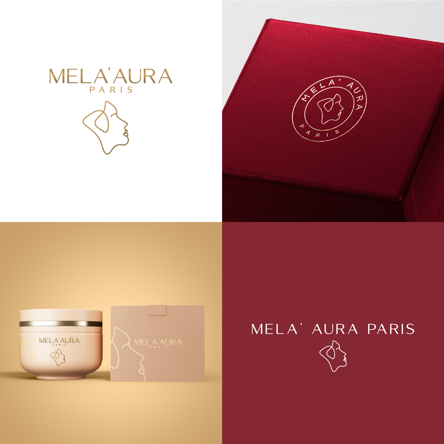 Logo Design by 4tech services for AURA COSMETIC INTERNATIONAL PARIS | Design #36520981