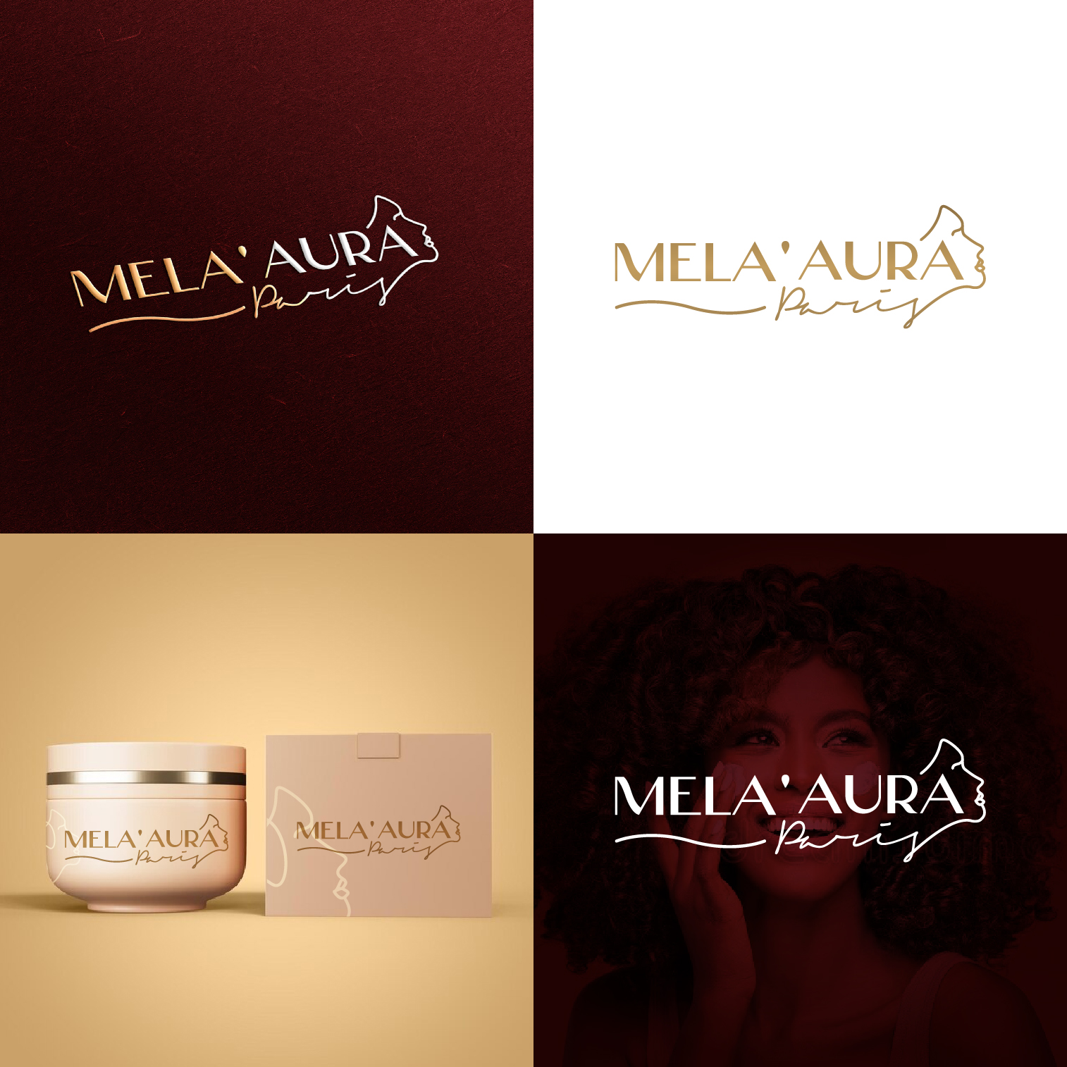 Logo Design by 4tech services for AURA COSMETIC INTERNATIONAL PARIS | Design #36533240