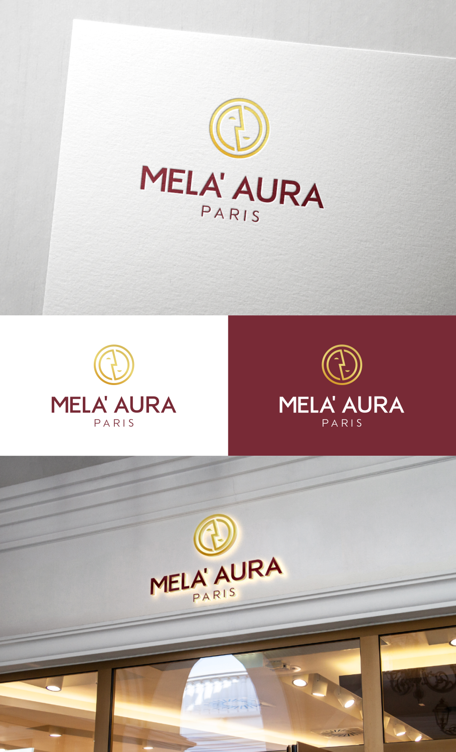 Logo Design by robbyart0809 for AURA COSMETIC INTERNATIONAL PARIS | Design #36546723