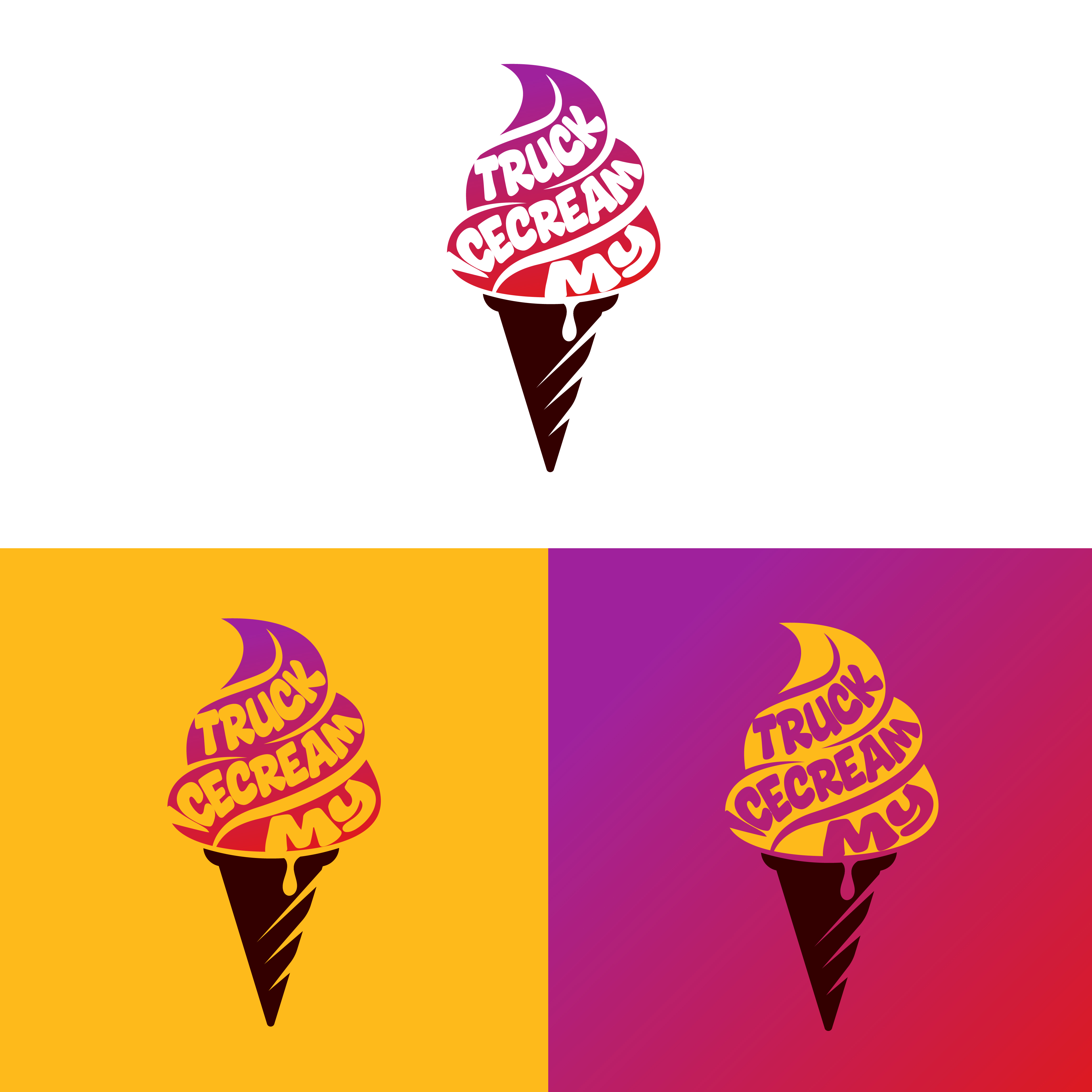 Logo Design by razertron for Myicecreamtruck | Design #36600976