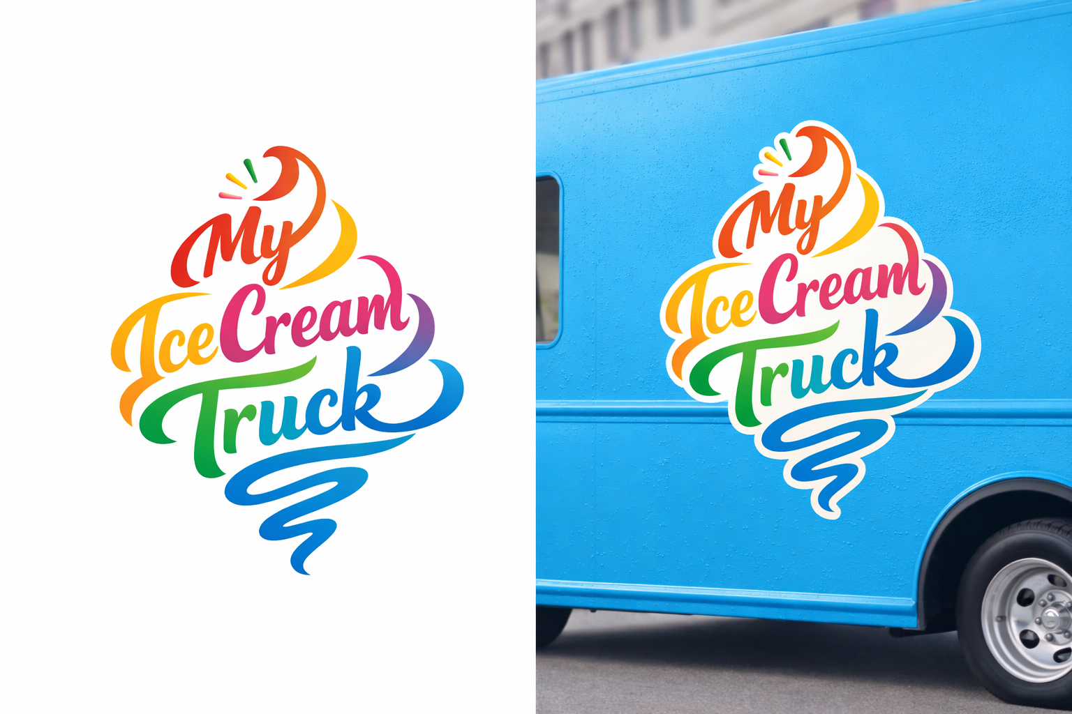 Logo Design by Taha_01 for Myicecreamtruck | Design #36604097