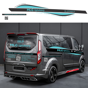 Ford transit van sticker design for my businees